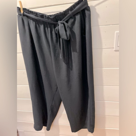 🖤LILY MORGAN – Black Baggies with Tie Waist – Size 2X - Picture 4 of 11